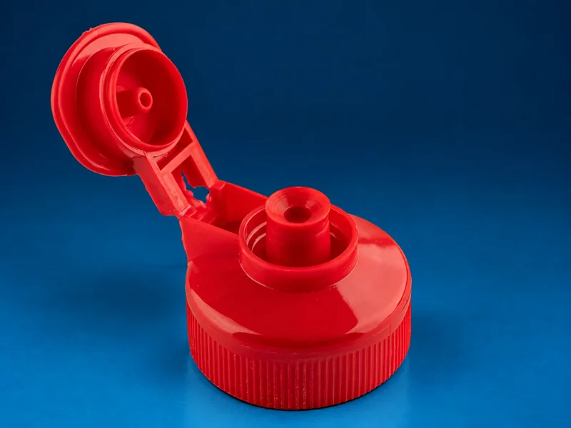 D28 flip-top closure, open